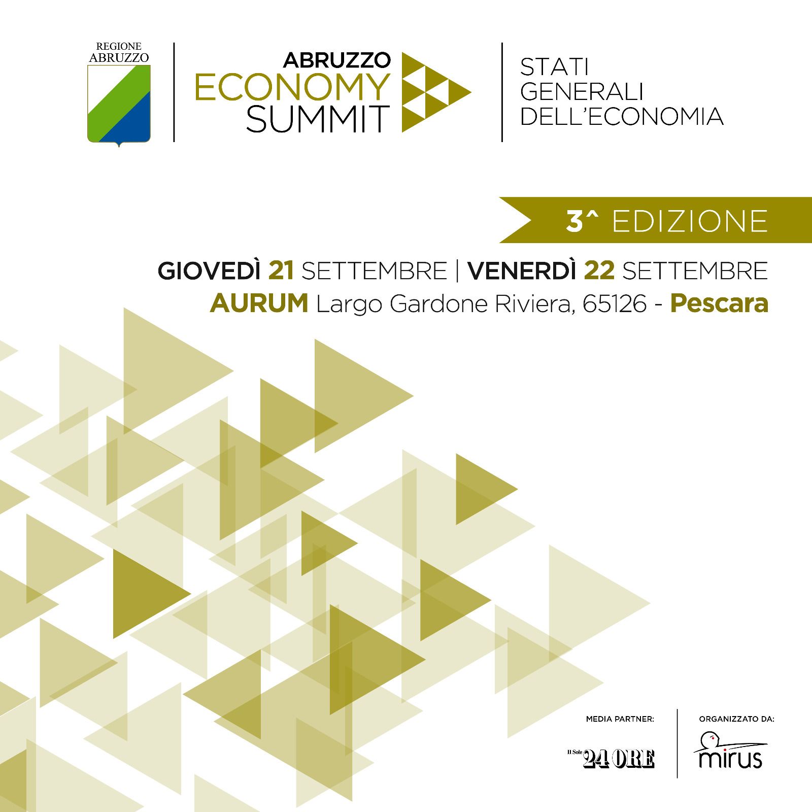 Abruzzo Impresa - Abruzzo Economy Summit: si parlerà di investimenti e infrastrutture